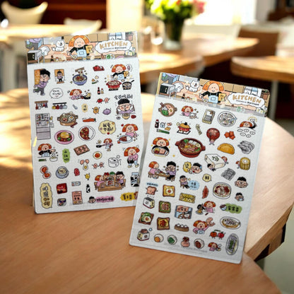 Kawaii Food Stickers: Kitchen & Cooking Journal Stickers V20