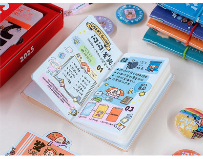 Mini Pocket book, Journal, Mini Memo, Mini Todo, Notebook, Cute Stationery, Replaceable, A7 pocket book, Mini notebook, notebook in hand