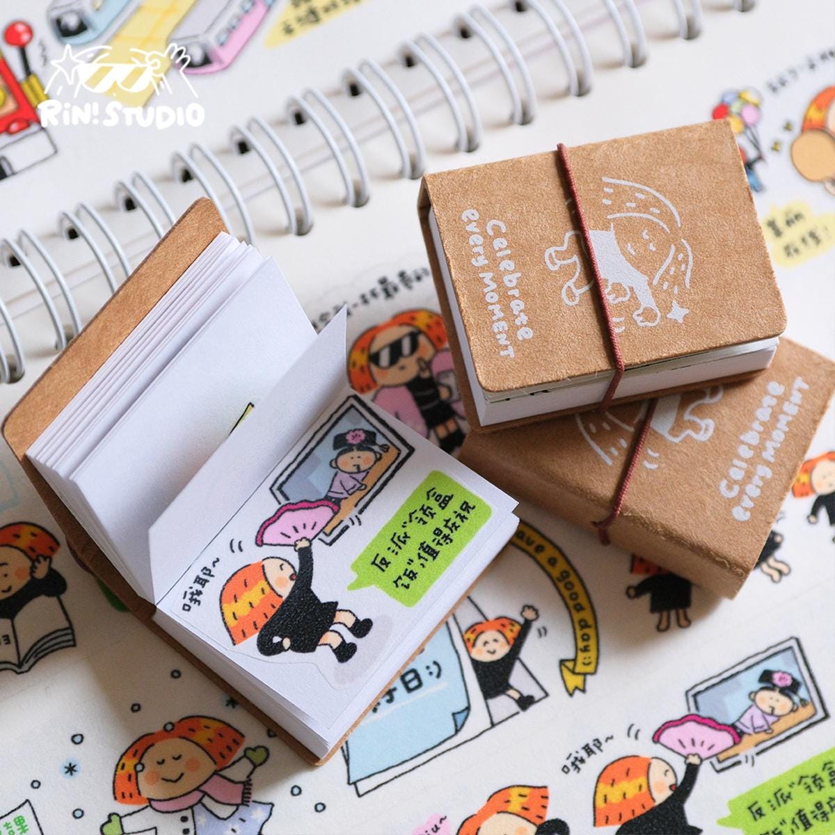 Mini Notebook, Tiny Notebook, Sketch book, Kawaii Journal, Aesthetic Notebook, Cute Journal, Stationary, Schedule Journal, Thumbnail book