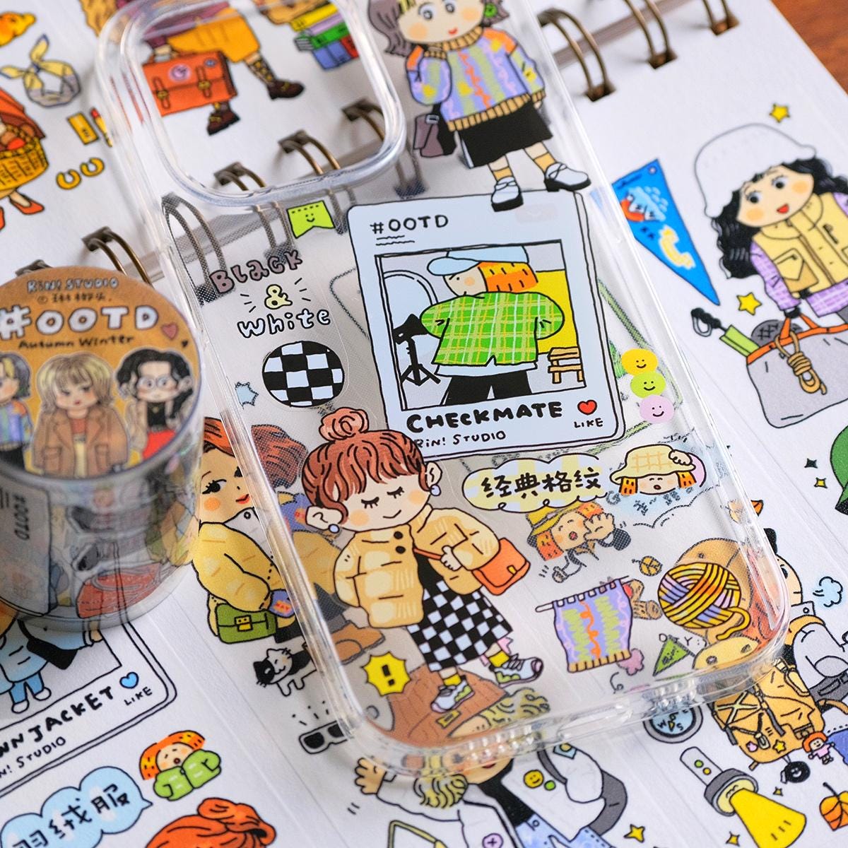 OOTD Fashion Stickers: Kawaii Planner Stickers - Autumn & Winter