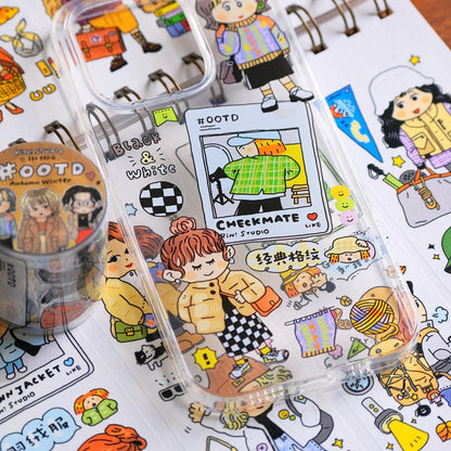 OOTD Fashion Stickers: Kawaii Planner Stickers - Autumn & Winter