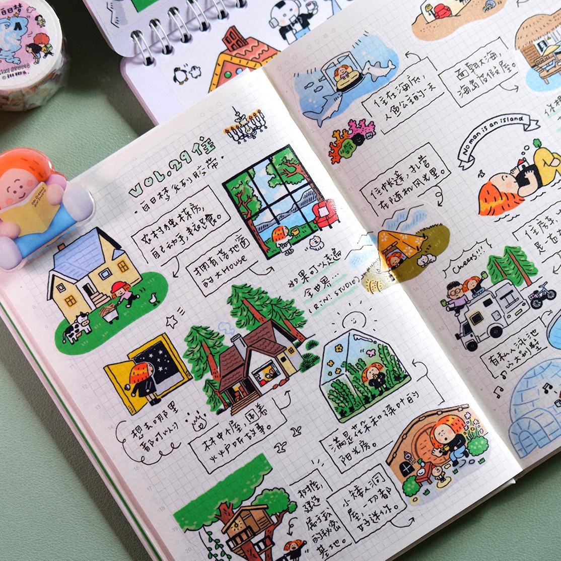 Dream House Stickers, Dream Home Stickers, home sticker, Bullet Journal Stickers, BuJo Stickers, Day Planner Stickers, Cute Stickers V29