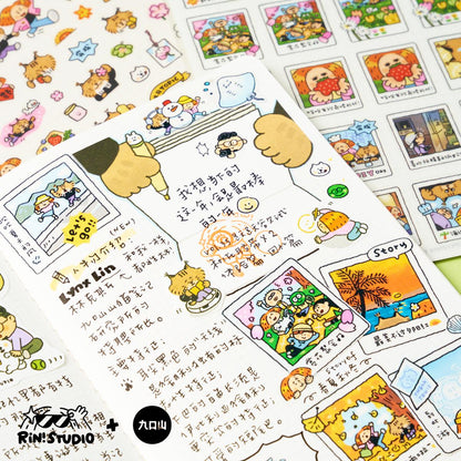 Camping Trip Washi Stickers: Kawaii Planner Stickers, eager to try. V35
