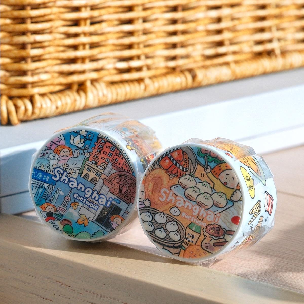 Washi Tape | Stickers | Shanghai | Journaling | Kawaii Stationery | Imagination | City Walk | Crafting Tape