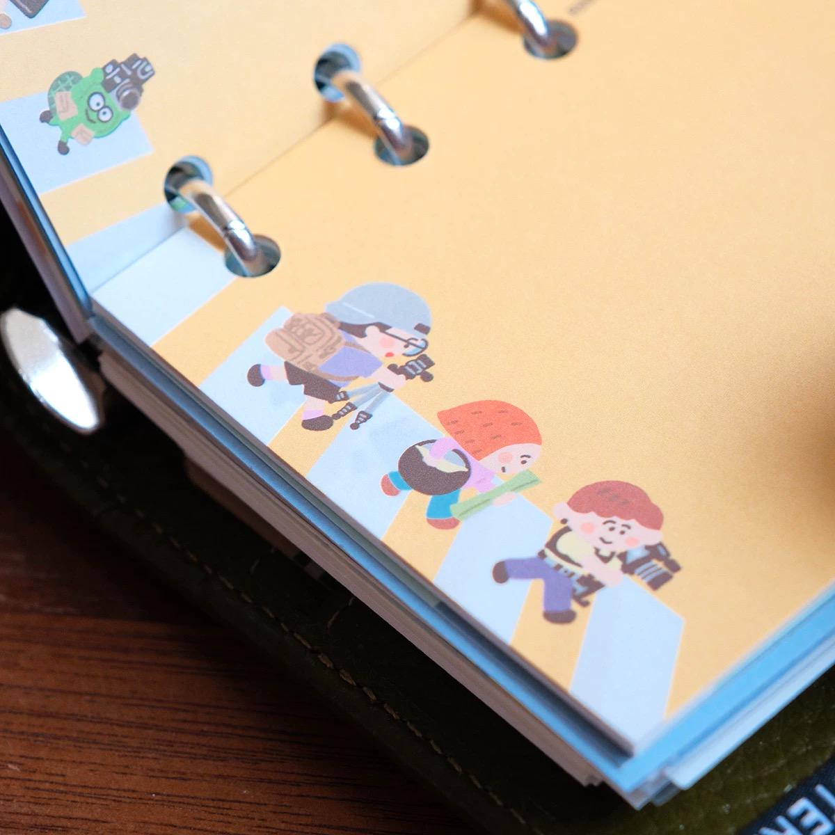 A7/M5 Ring Binder Notebook: Craft Paper Journal Organizer