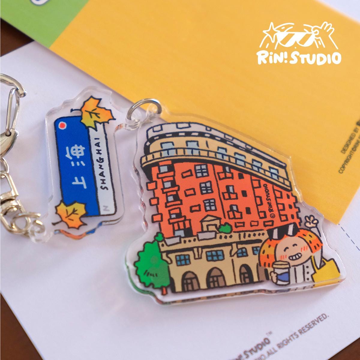 Shanghai Acrylic Keychain: City Souvenir - RiN! Studio