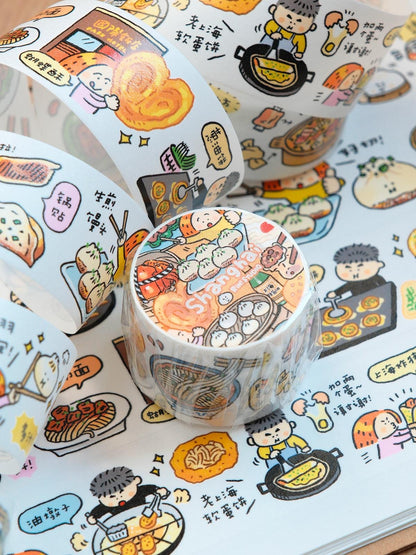 Shanghai Local Food Washi Tape: RiN! Studio Crafting Tape