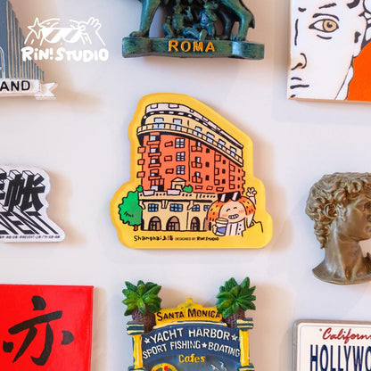 Shanghai Magnet | Cute Fridge Magnet | Cute City Stationery for Home & Office | Unique Gift Idea | Collectible Souvenir