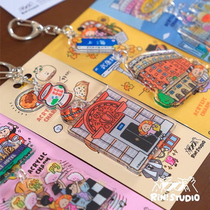 Shanghai Acrylic Keychain: City Souvenir - RiN! Studio