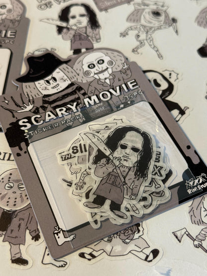 Halloween | Sticker Pack | Scary Movie | Horror | Journaling | Stationery  | RiN studio product | Crafting Tape
