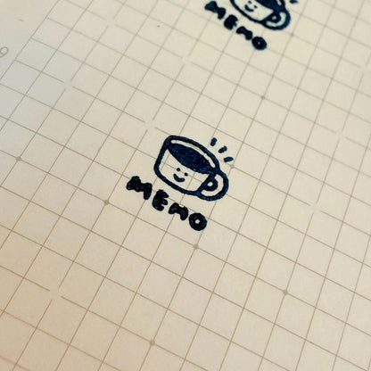 Mini Coffee Stamp: Round Infiltration Seal for Memos & Coffee