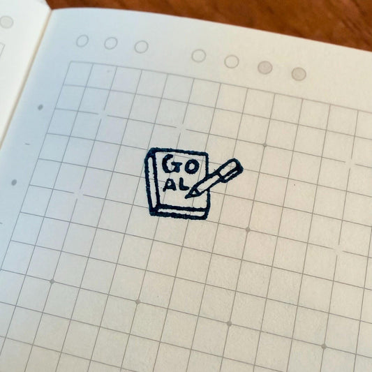 Mini Goal Stamp: Round To-Do List Planner Stamp