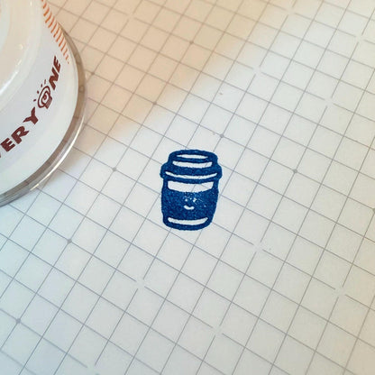 Mini Coffee Stamp: Round Infiltration Seal for Memos & Coffee