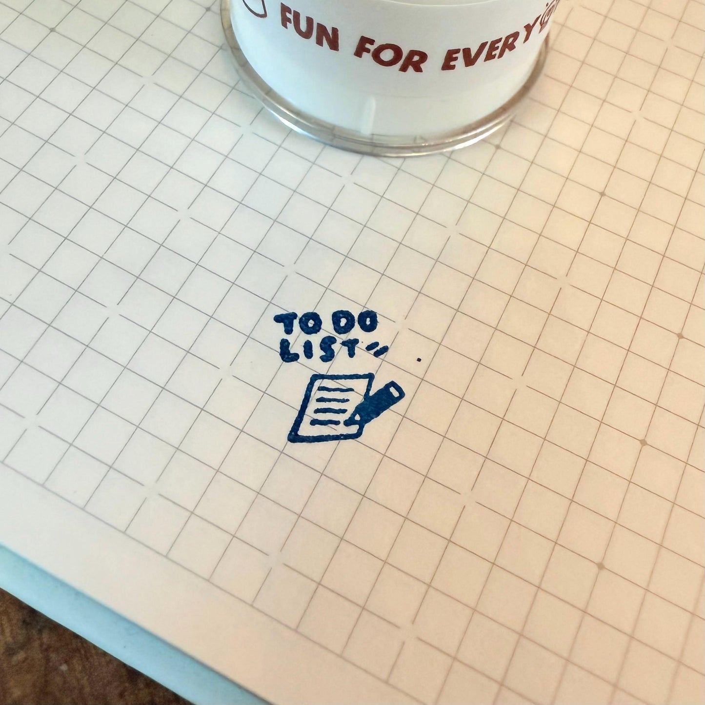 Mini Goal Stamp: Round To-Do List Planner Stamp