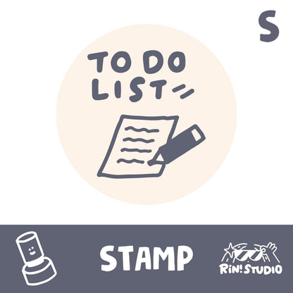 Mini Goal Stamp: Round To-Do List Planner Stamp