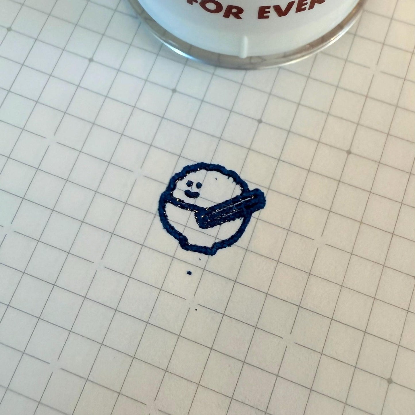 Mini Food Stamp: Rice Toast Round Stamp for Creative Crafting