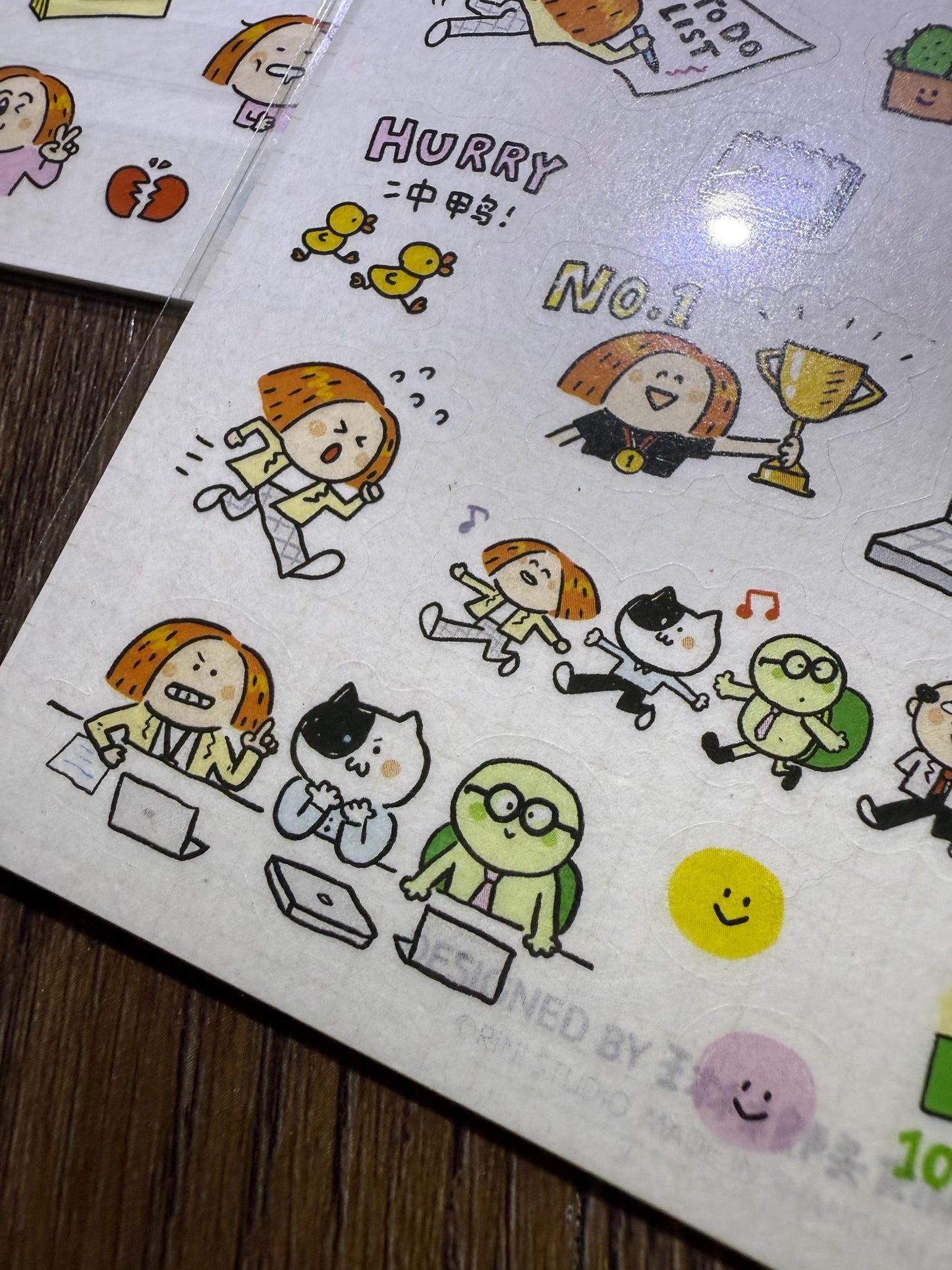 Kawaii Washi Tape Stickers: Work Diary, Office Life