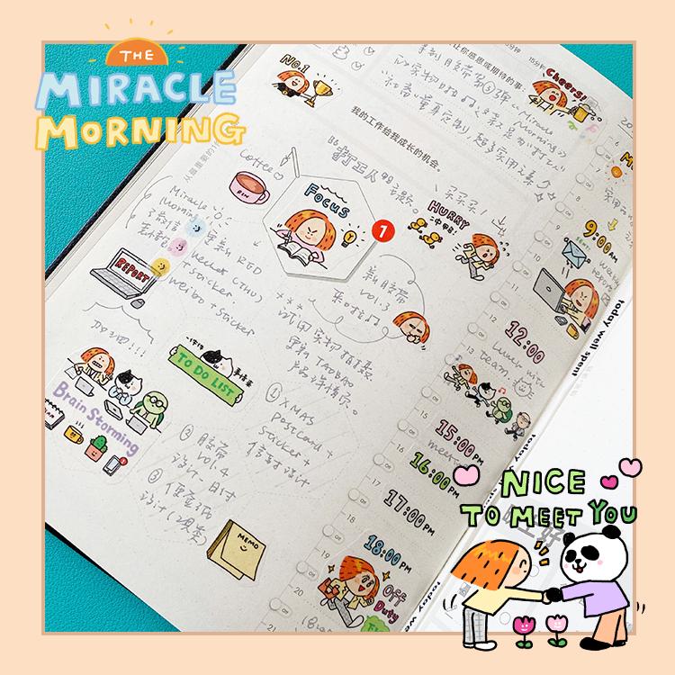Kawaii Work Diary Washi Tape Roll - Office Life Washi from RiN! Studio