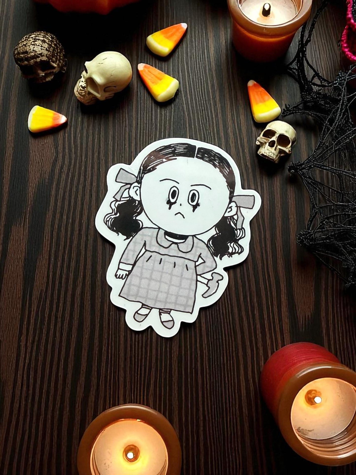 Halloween Vinyl Stickers, Horror Moive, Shining, Orphan, Sadoko, Bottle Sticker, Waterproof