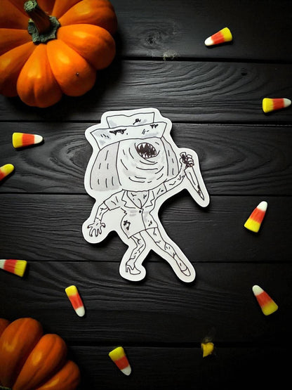 Halloween Vinyl Stickers, Horror Moive, Annabella, IT, SAW, Silent Hill, Water Bottle Sticker