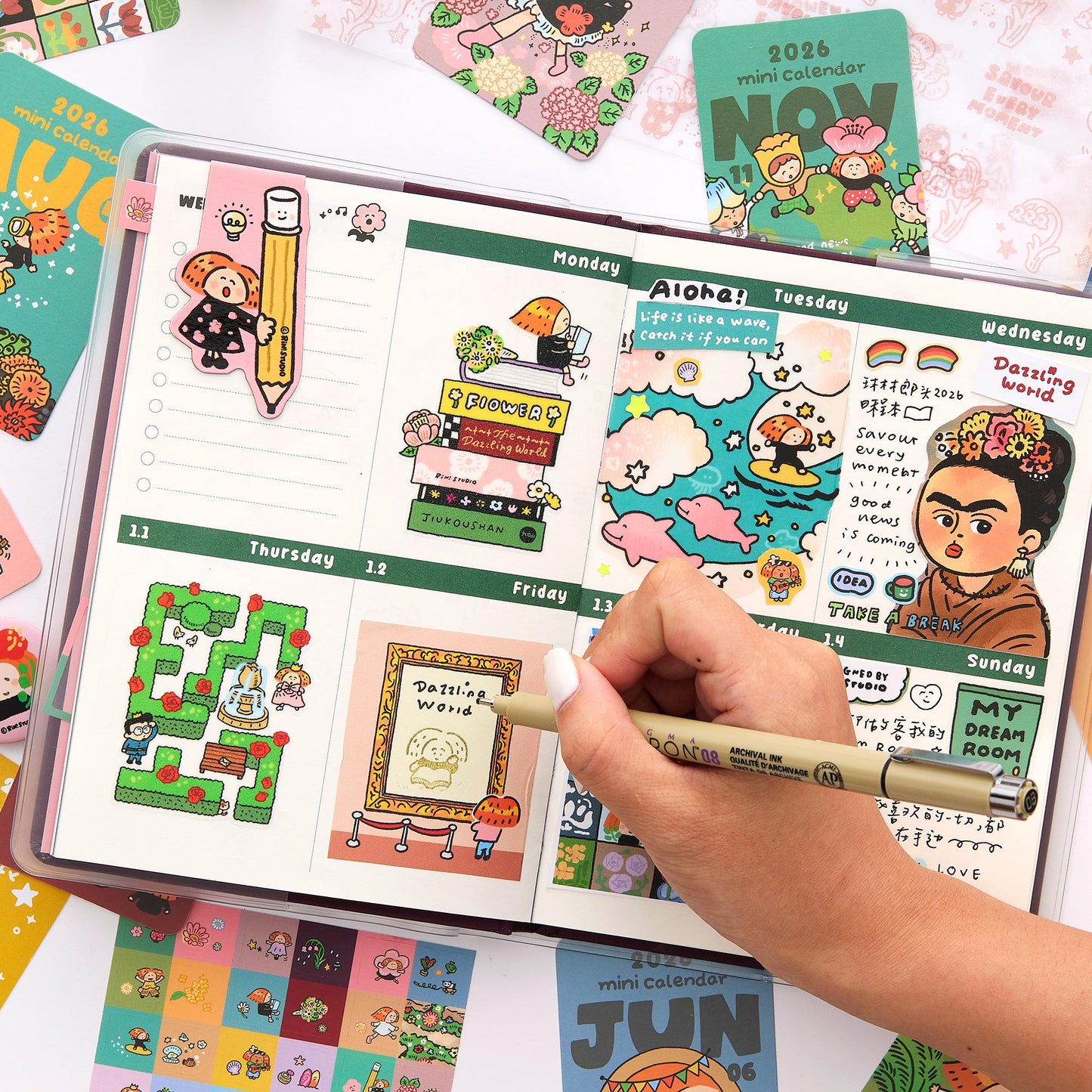 2026 Planner: B6 Schedule Book - Savour Every Moment