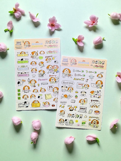 Kawaii Washi Tape Stickers: Work Diary, Office Life