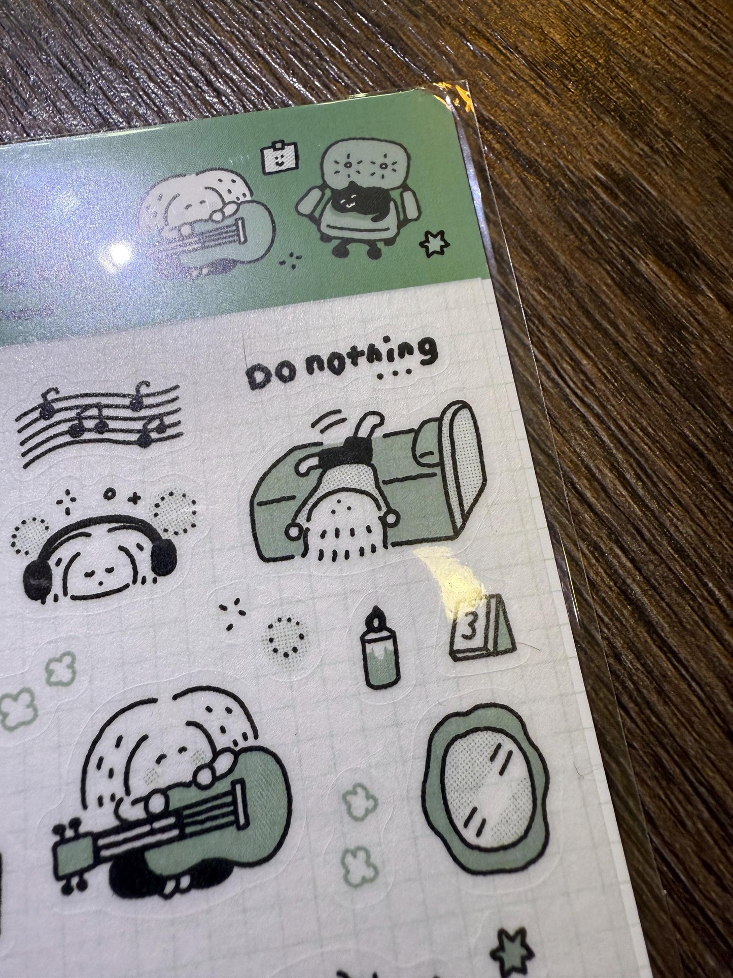 Kawaii Large Washi Tape Stickers: Single Color, My dream room