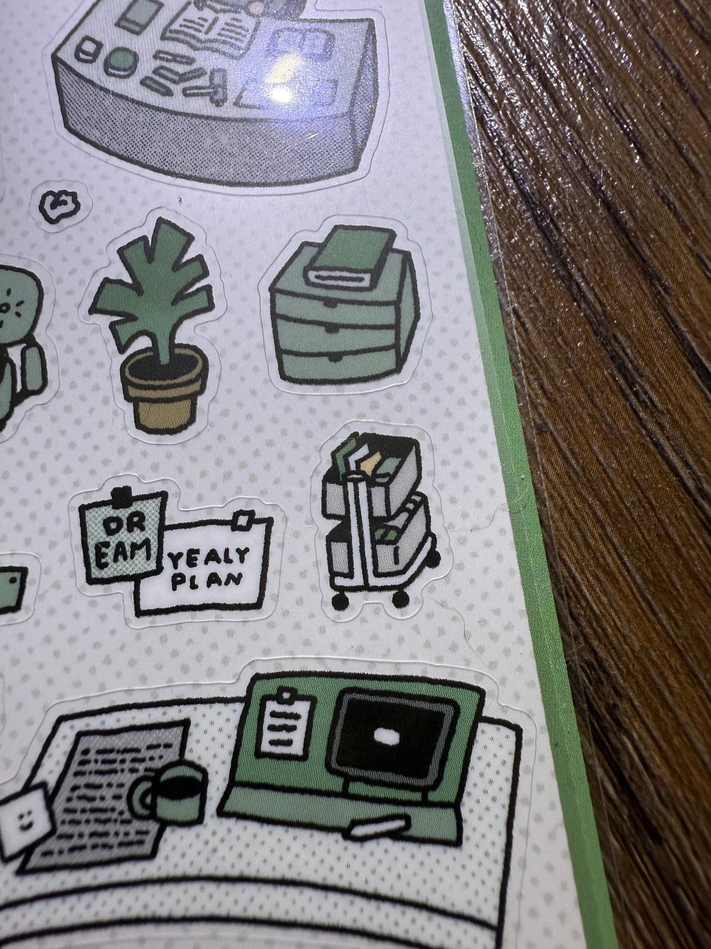 Kawaii PVC Stickers: My Dream Room 3D Scene