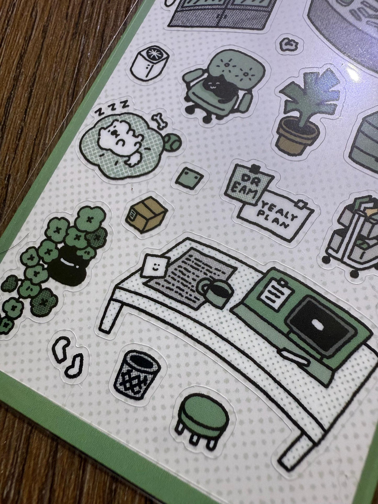 Kawaii PVC Stickers: My Dream Room 3D Scene