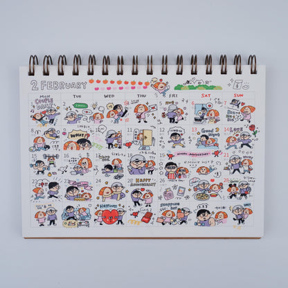 Kawaii Large Washi Tape Roll: Couple Stickers, Valentines Sticker, Valentines Gift, Kawaii Journal Stickers, Love Stickers, V5