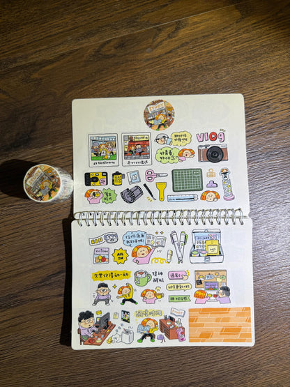 Kawaii Washi Tape Roll: Study Room Decor, Instax Stickers
