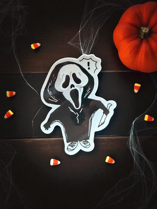 Halloween Vinyl Stickers, Horror Moive, Scream, Chucky, Friday the 13th, Freddy Krueger, Water Bottle Sticker