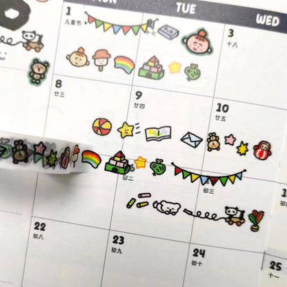 Childhood Toy mini Washi Tape - RiN! Studio