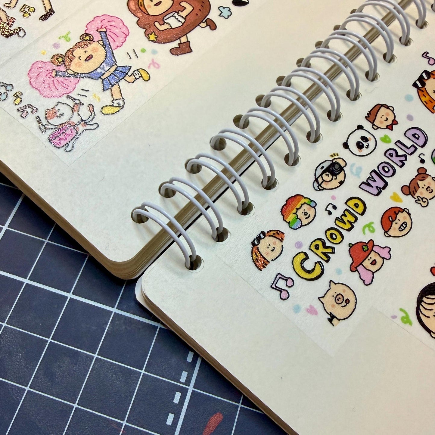 Reusable sticker book - Release stikcer notebook, Dogs, Cats, Kitchen, Study room