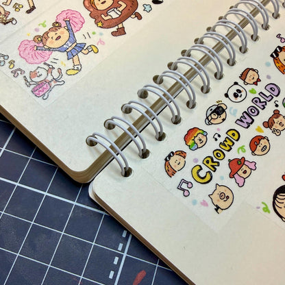 Reusable sticker book - Release stikcer notebook, Dogs, Cats, Kitchen, Study room