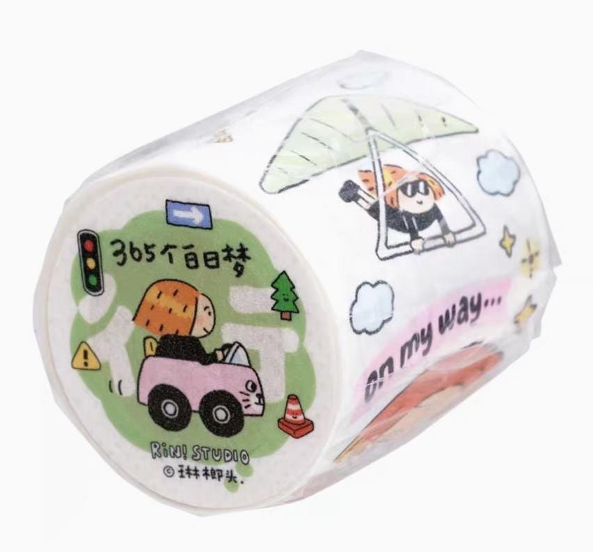 Dream Transportation Washi, Dream Car Washi, Cute washi, Bullet Journal, BuJo Stickers, Day Planner Stickers, Cute Washi V25