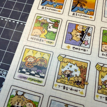 Instax Washi Stickers: Kawaii Planner instant camera sticker, eager to try memories. V35B