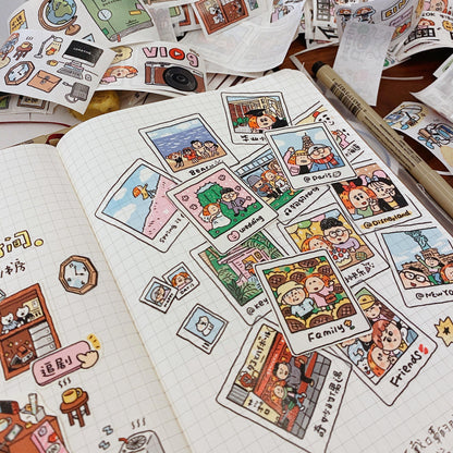 Kawaii Washi Stickers: Study Room Decor, Instax Stickers