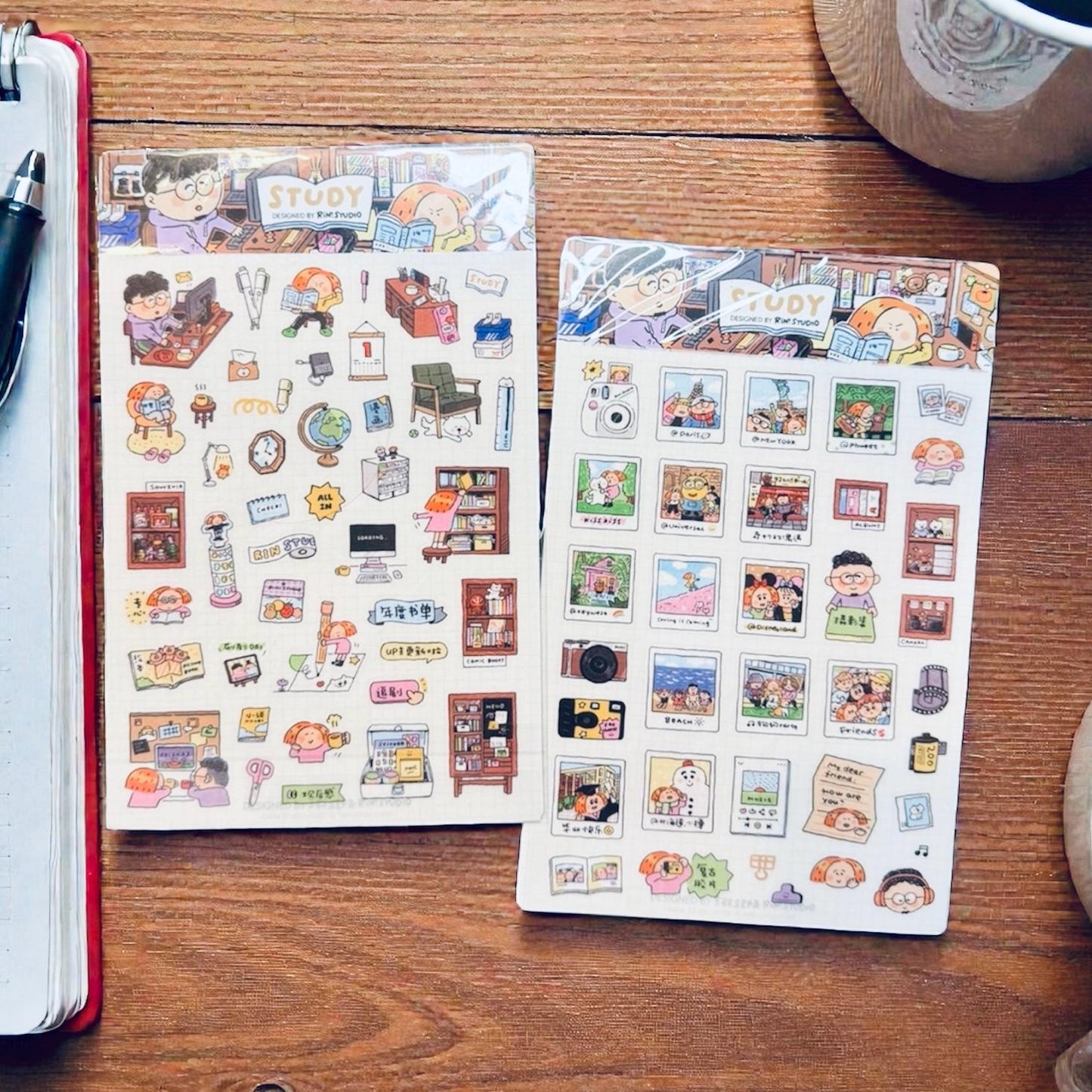 Kawaii Washi Stickers: Study Room Decor, Instax Stickers