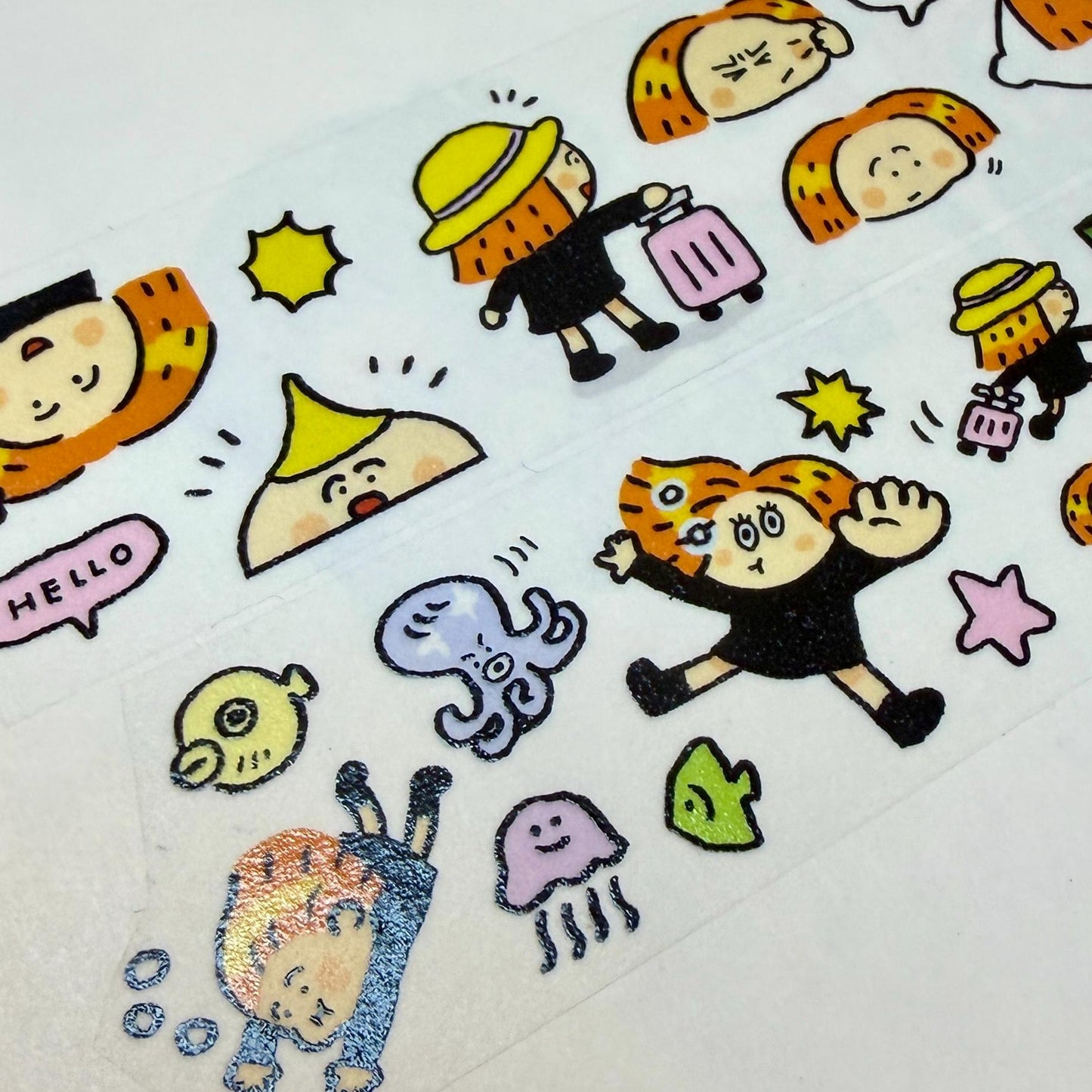 Dream Bold Washi Sticker Sheet, Kawaii Stickers