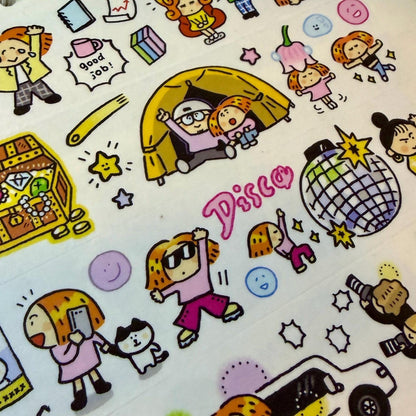 Shinning Moments Stickers, Kawaii Stationery, RiN Studio