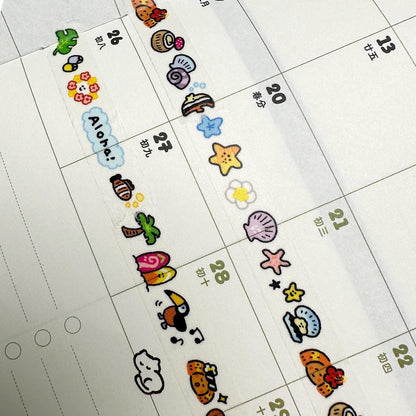 Aloha Hawaii mini Washi Tape - summer & beach vibe RiN! Studio