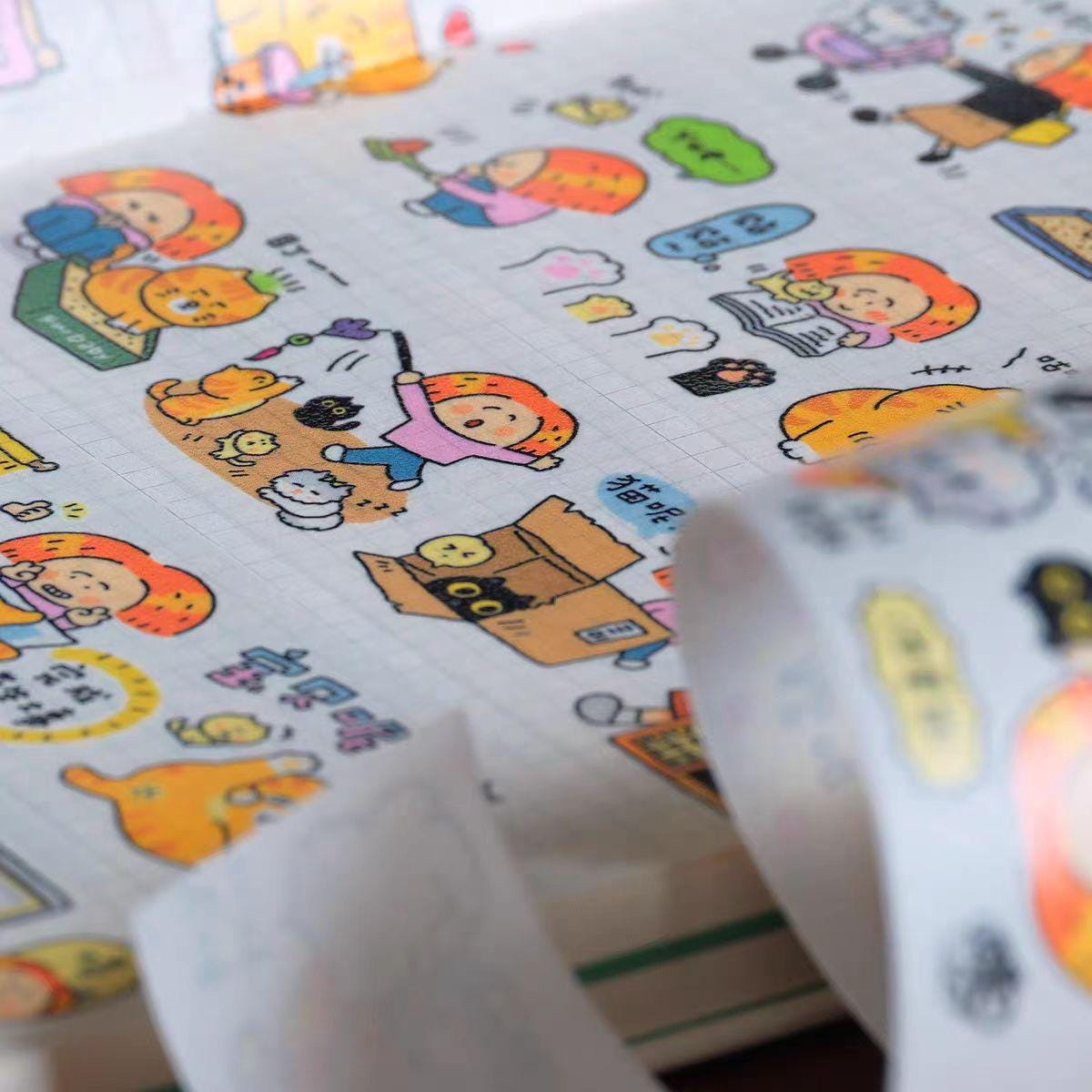 Cats Washi Tape | Life with Fur Babies, Kawaii Journaling