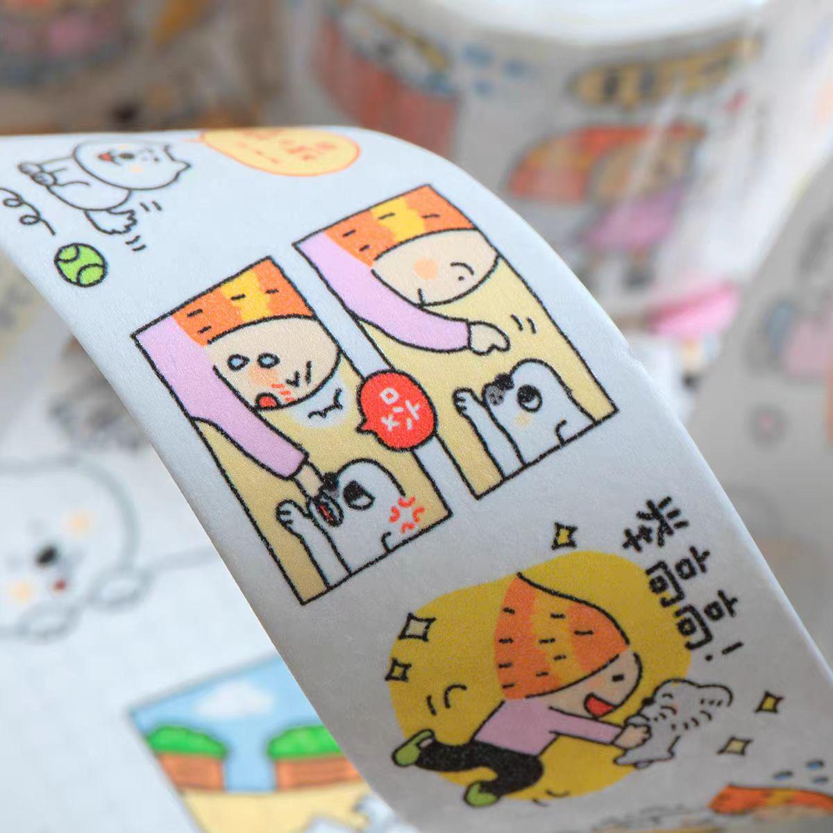 Dog Washi Tape | Life with Fur Babies, Kawaii Journal Tape