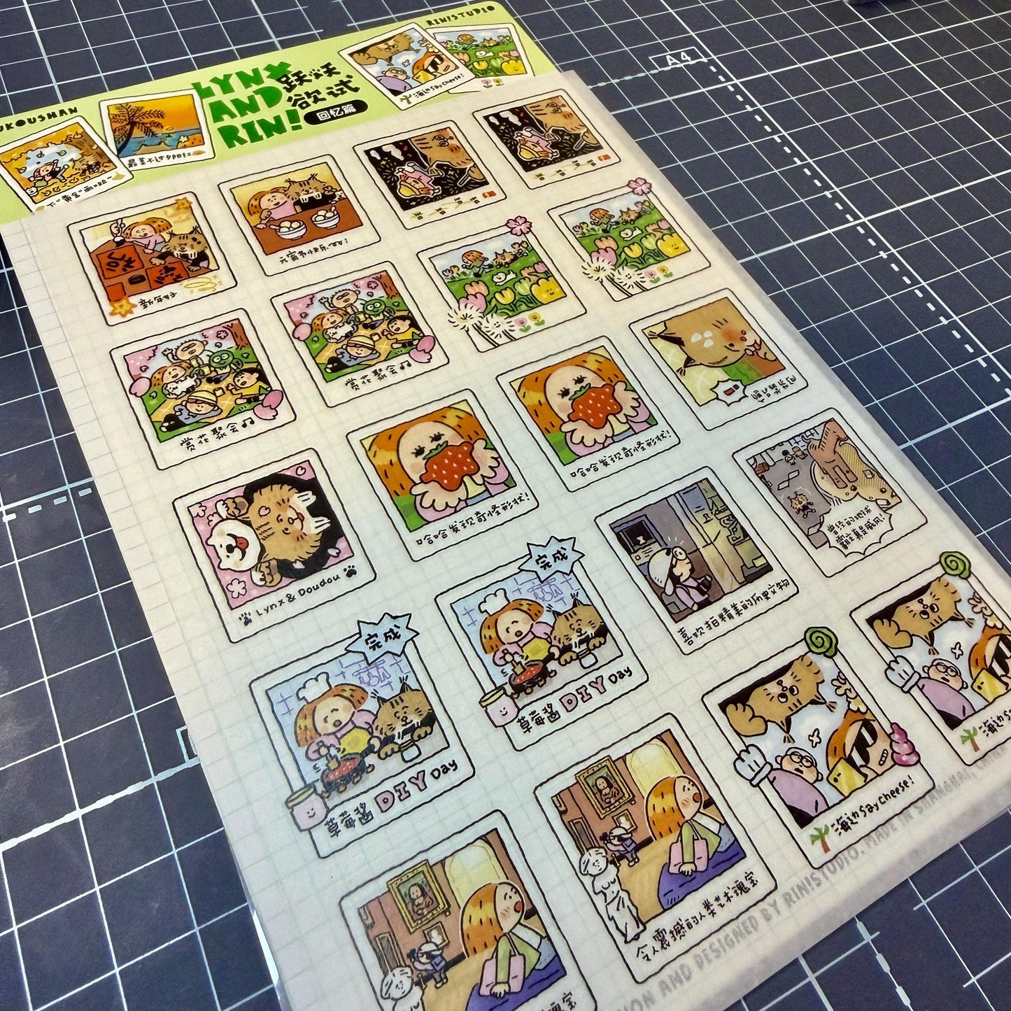 Instax Washi Stickers: Kawaii Planner instant camera sticker, eager to try memories. V35B