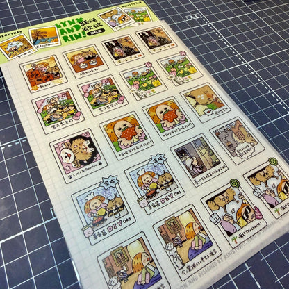 Instax Washi Stickers: Kawaii Planner instant camera sticker, eager to try memories. V35B