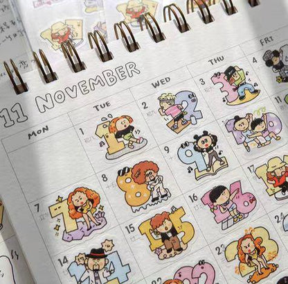 Dance Floor Washi Tape: RiN Studio Kawaii Journaling Tape Vol. 22