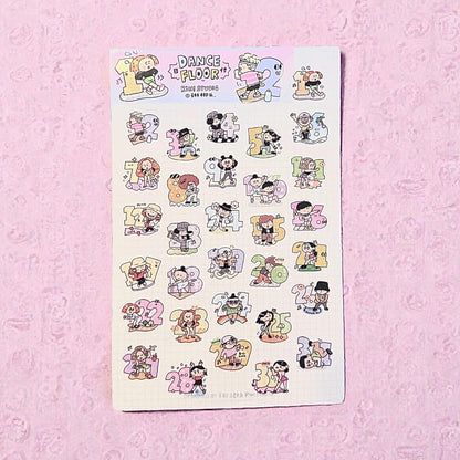 Dance Floor Washi Tape: RiN Studio Kawaii Journaling Tape Vol. 22