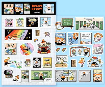 Dream Story Washi Tape: Kawaii Manga Scrapbook Tape