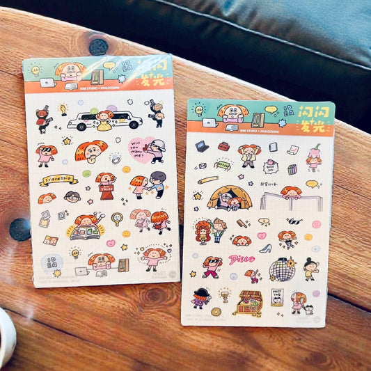 Shinning Moments Stickers, Kawaii Stationery, RiN Studio